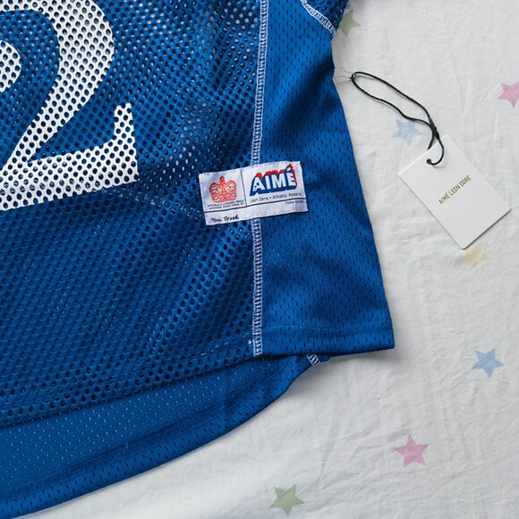 AIME LEON DORE Blue 32 Hollow Mesh Sweatshirt - Picture 2 of 10